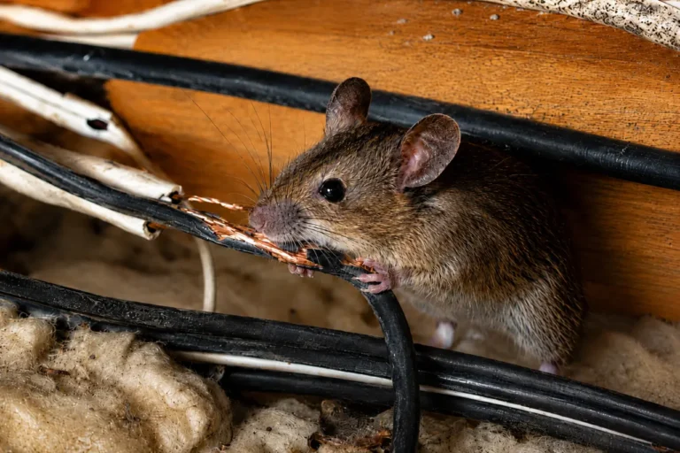 Mouse eating wires